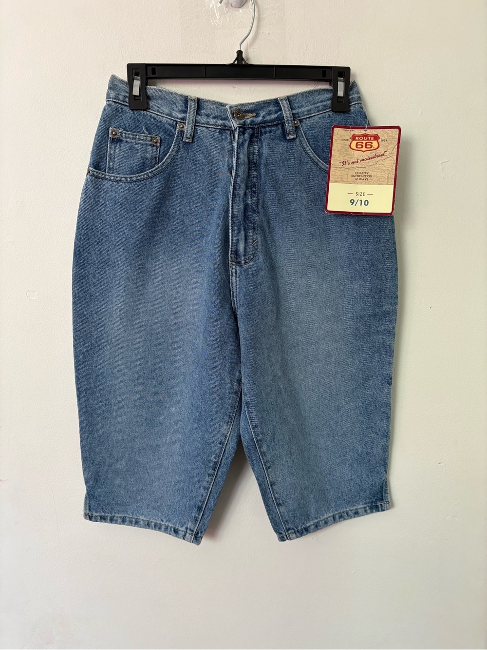 Route 66  Light Blue Denim Jean Shorts - Five-Pocket women